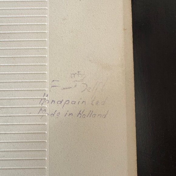 Delft Hand Painted Blue Porcelain Tile - Picture 4 of 5